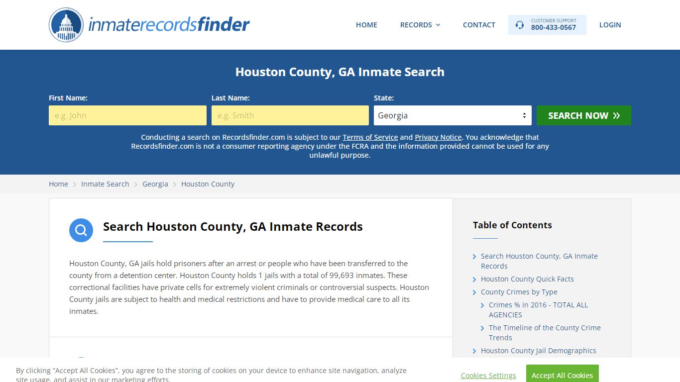 Houston County, GA Inmate Lookup & Jail Records Online