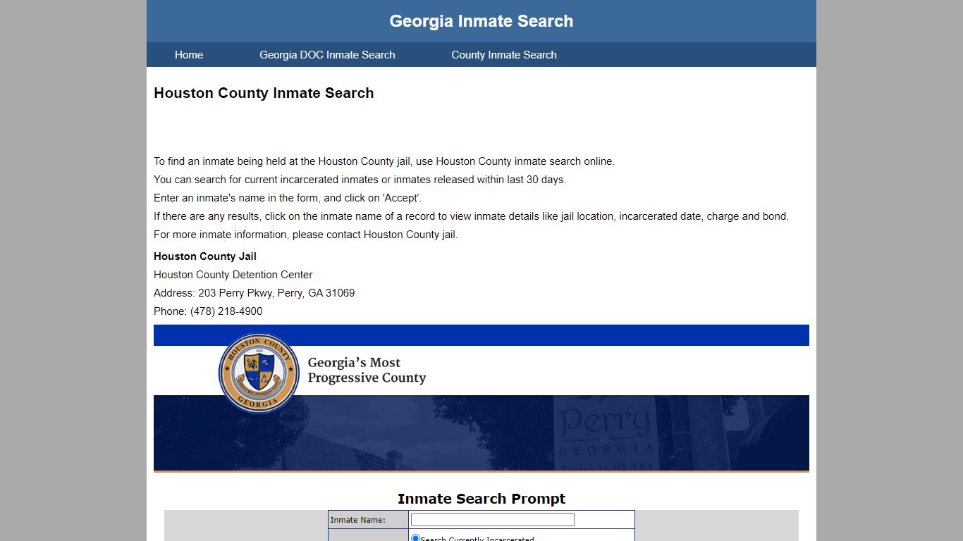 Houston County Jail Inmate Search